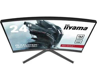 iiyama G-MASTER Red Eagle GB2466HSU-B1 23.6" Full HD Curved Gaming Monitor - 165Hz, 1ms, VA, AMD FreeSync, Height Adjustable, Speakers, Black