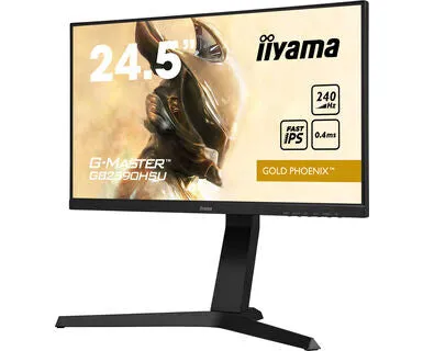 iiyama Gold Phoenix G-MASTER GB2590HSU-B1 24.5" Full HD Gaming Monitor - 240Hz, 0.4ms, IPS, FreeSync Premium, Height Adjustable, Speakers, Black