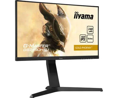 iiyama Gold Phoenix G-MASTER GB2590HSU-B1 24.5" Full HD Gaming Monitor - 240Hz, 0.4ms, IPS, FreeSync Premium, Height Adjustable, Speakers, Black