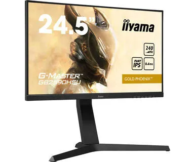 iiyama Gold Phoenix G-MASTER GB2590HSU-B1 24.5" Full HD Gaming Monitor - 240Hz, 0.4ms, IPS, FreeSync Premium, Height Adjustable, Speakers, Black