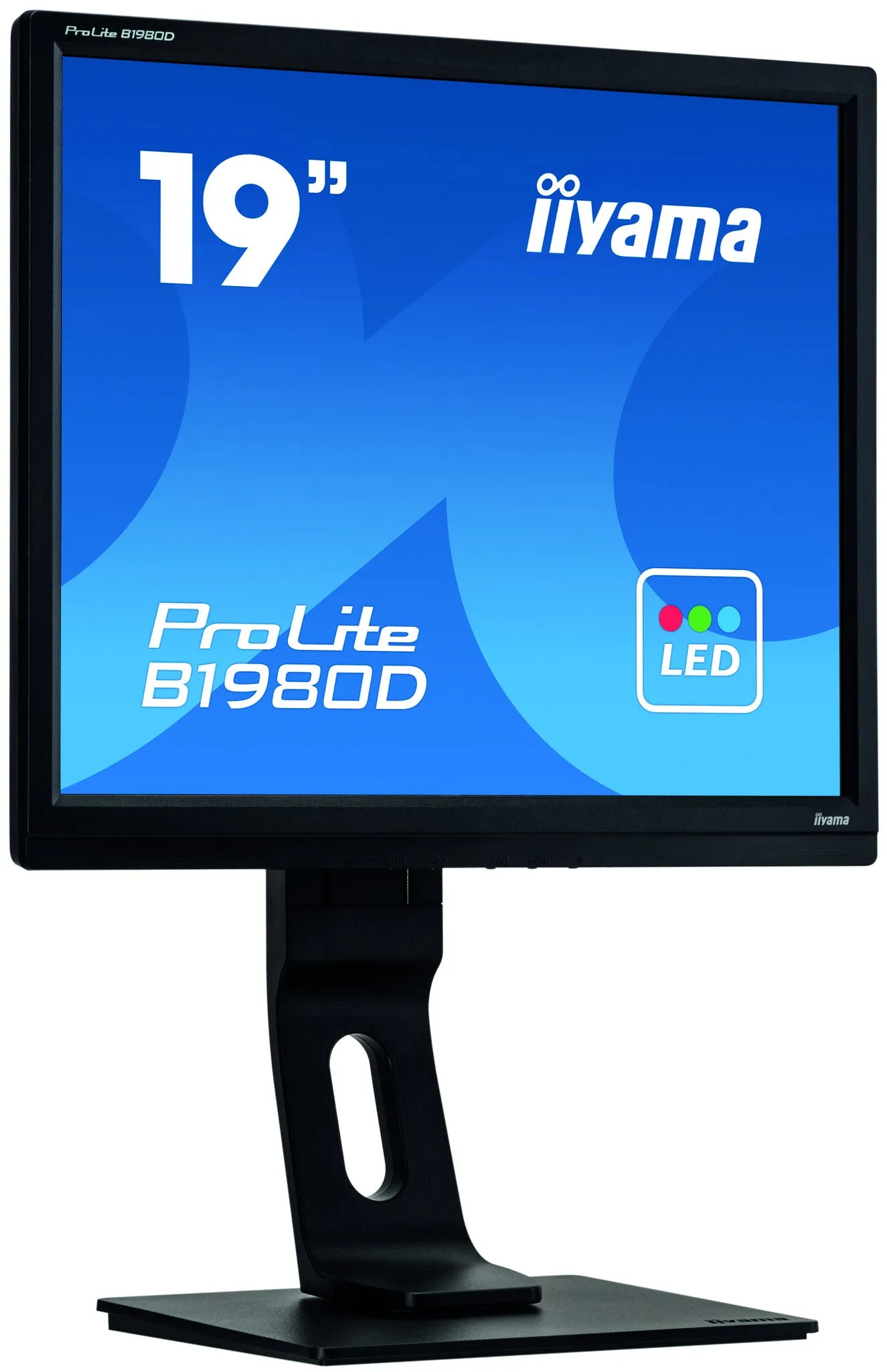 iiyama ProLite B1980D-B1 19" SXGA Monitor - 60Hz, 5ms, TN, Height Adjustable, Speakers, Black