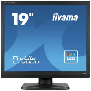 iiyama ProLite E1980D-B1 19" XGA Monitor - 60Hz, 5ms, TN, Black