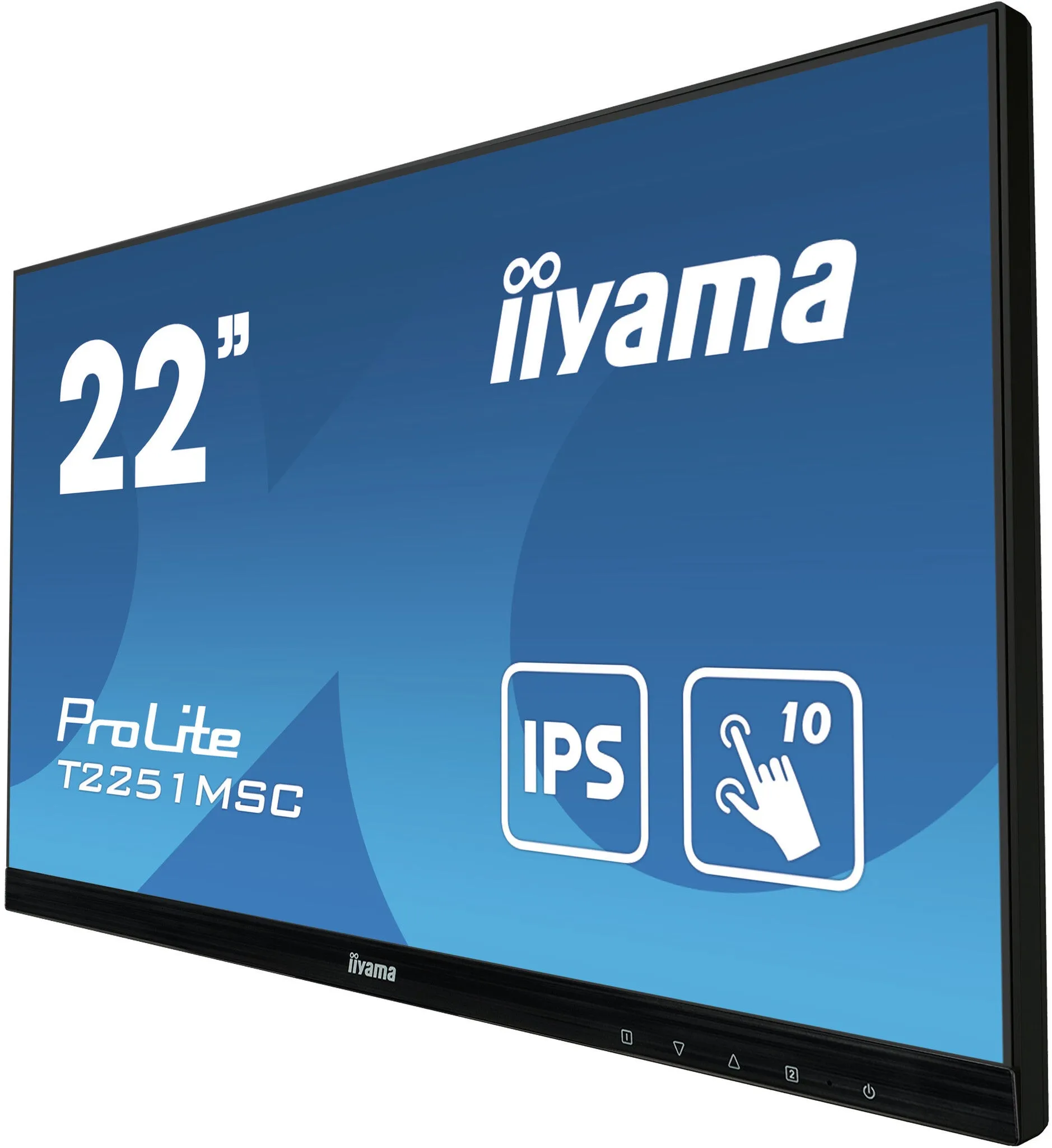 iiyama ProLite T2251MSC-B1 21.5" Full HD Monitor - 60Hz, 7ms, IPS, Speakers, Black