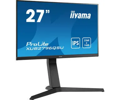 iiyama ProLite XUB2796QSU-B1 27" 2K Ultra HD Gaming Monitor - 1ms, IPS, Height Adjustable, Speakers, Black