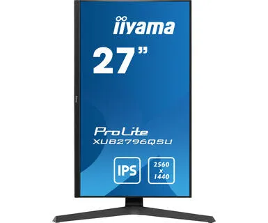 iiyama ProLite XUB2796QSU-B1 27" 2K Ultra HD Gaming Monitor - 1ms, IPS, Height Adjustable, Speakers, Black