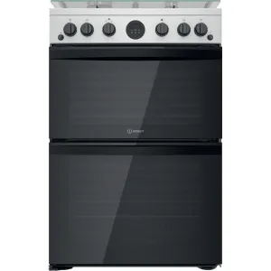 Indesit ID67G0MCX/UK Freestanding Gas Cooker - Silver