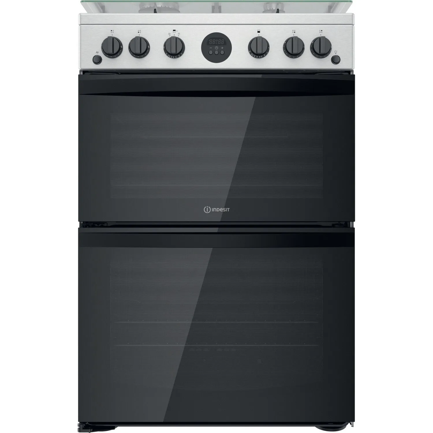 Indesit ID67G0MCX/UK Freestanding Gas Cooker - Silver