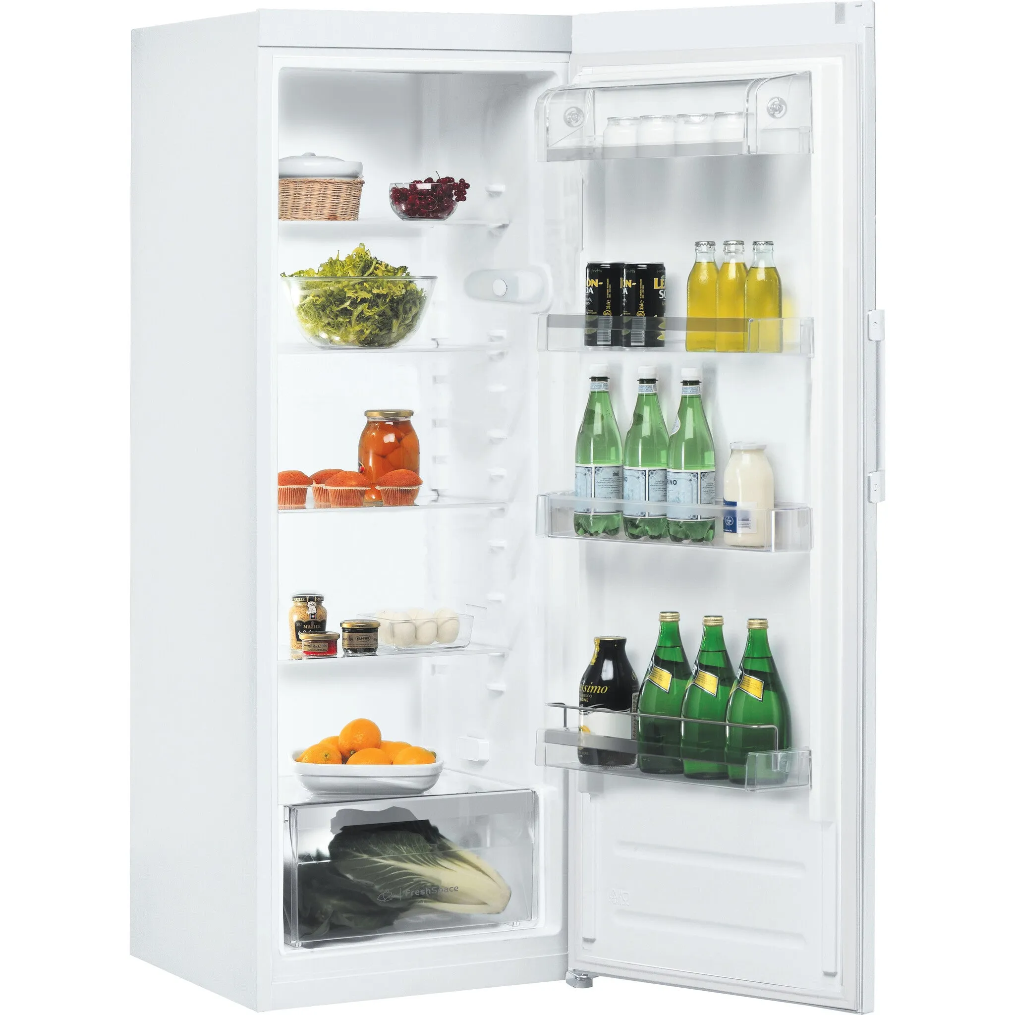 Indesit SI6 2 W UK Freestanding 323L Fridge - White, E Rated
