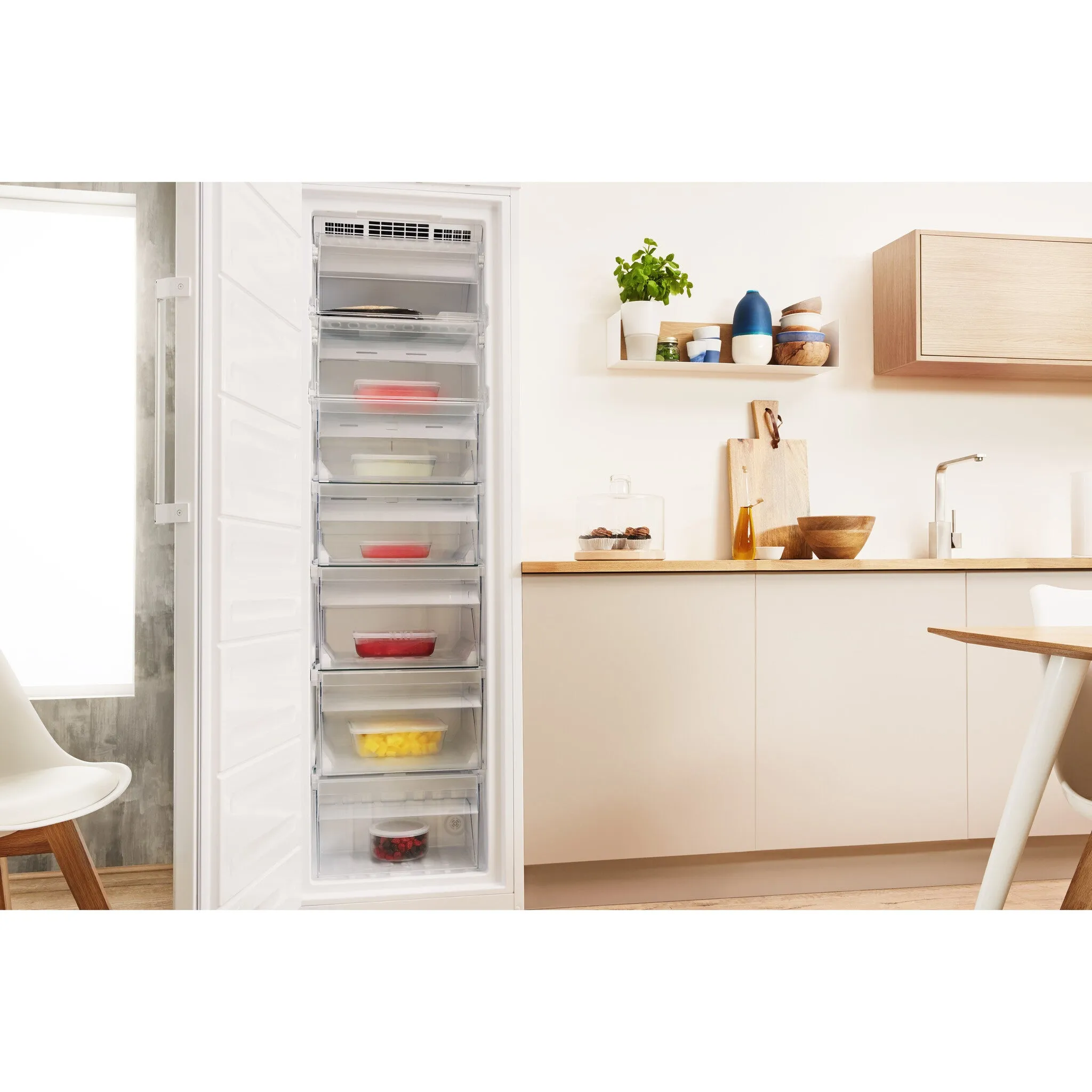 Indesit UI8 F2C W UK Freestanding 263L Freezer - White, E Rated
