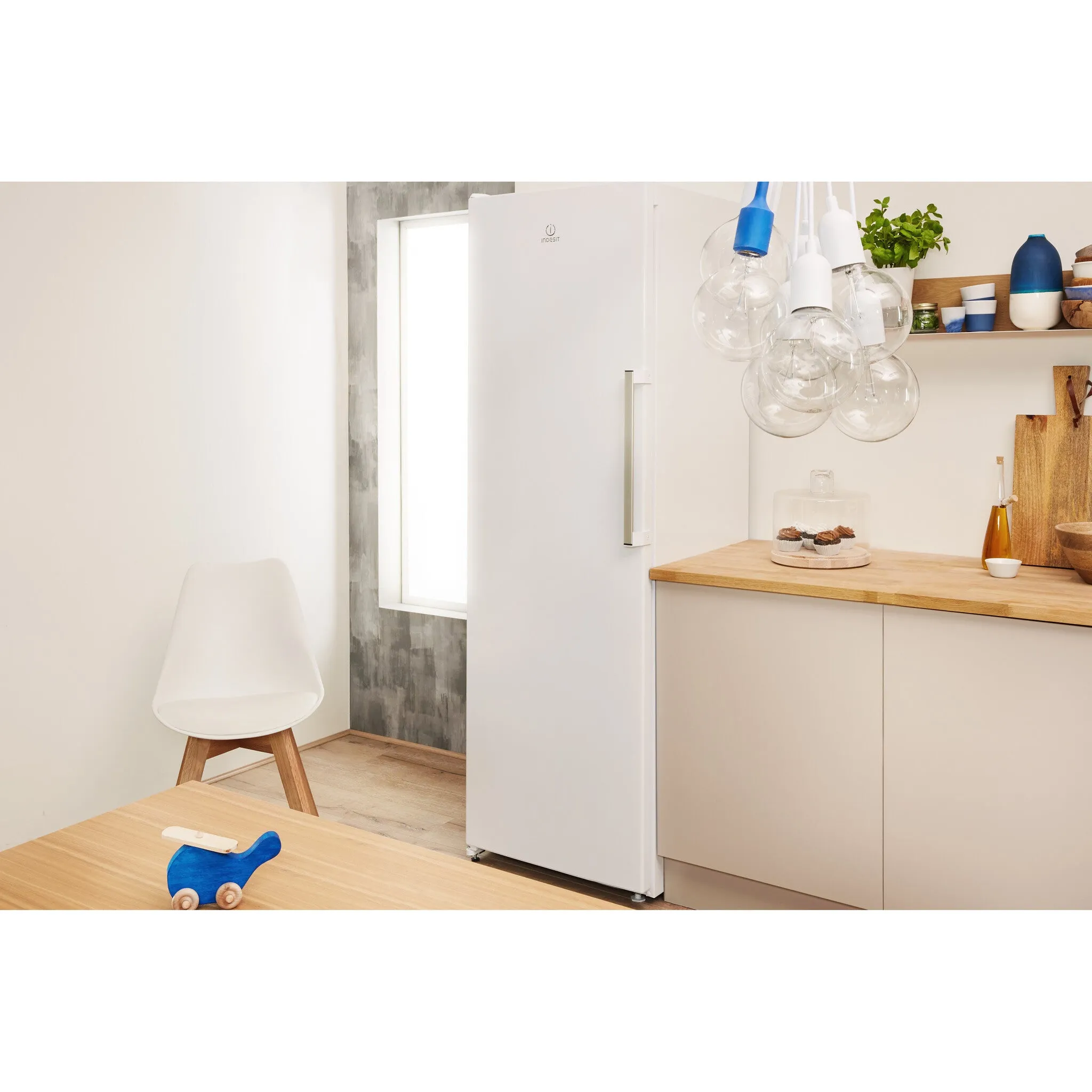 Indesit UI8 F2C W UK Freestanding 263L Freezer - White, E Rated