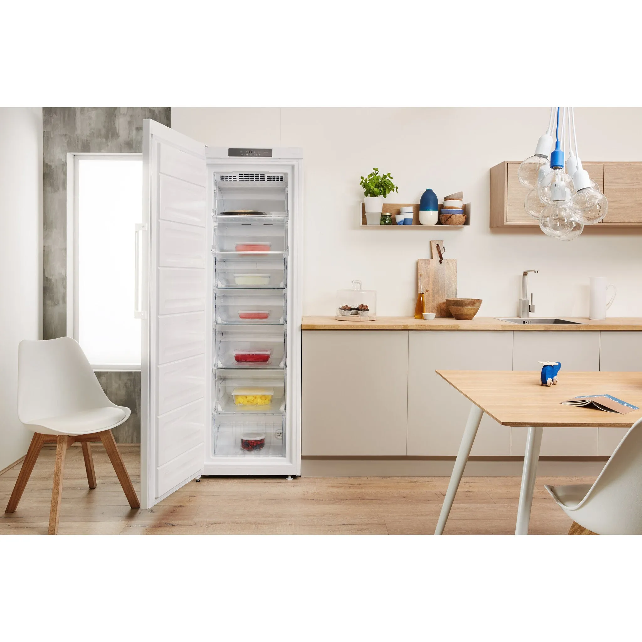 Indesit UI8 F2C W UK Freestanding 263L Freezer - White, E Rated