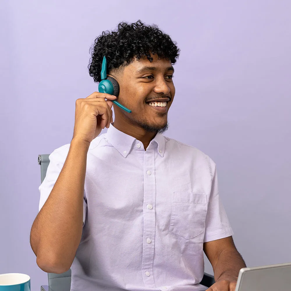 JLab GO Work Pop Headset Wireless Head-band Calls/Music Bluetooth Teal