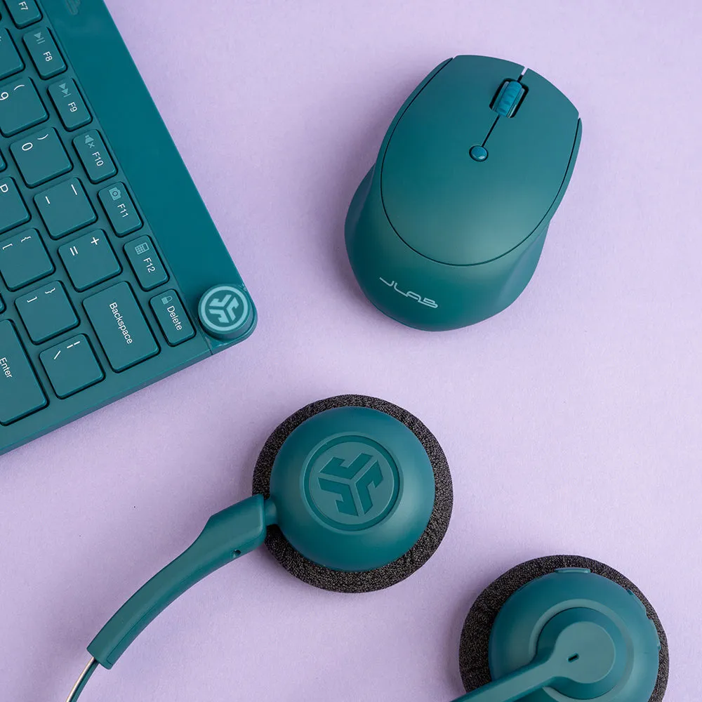 JLab GO Work Pop Headset Wireless Head-band Calls/Music Bluetooth Teal