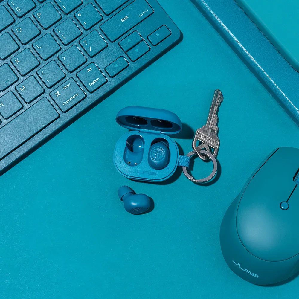 JLab JBuds Mini Headphones True Wireless Stereo (TWS) In-ear Music/Everyday Bluetooth Aqua colour