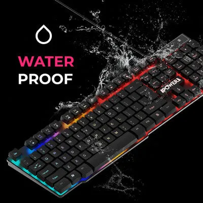 Juice PWR-GAM-BUNDLE-JAXTER keyboard Mouse included Gaming USB QWERTY English Black