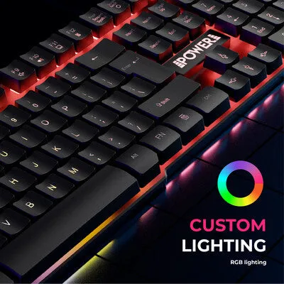 Juice PWR-GAM-BUNDLE-JAXTER keyboard Mouse included Gaming USB QWERTY English Black