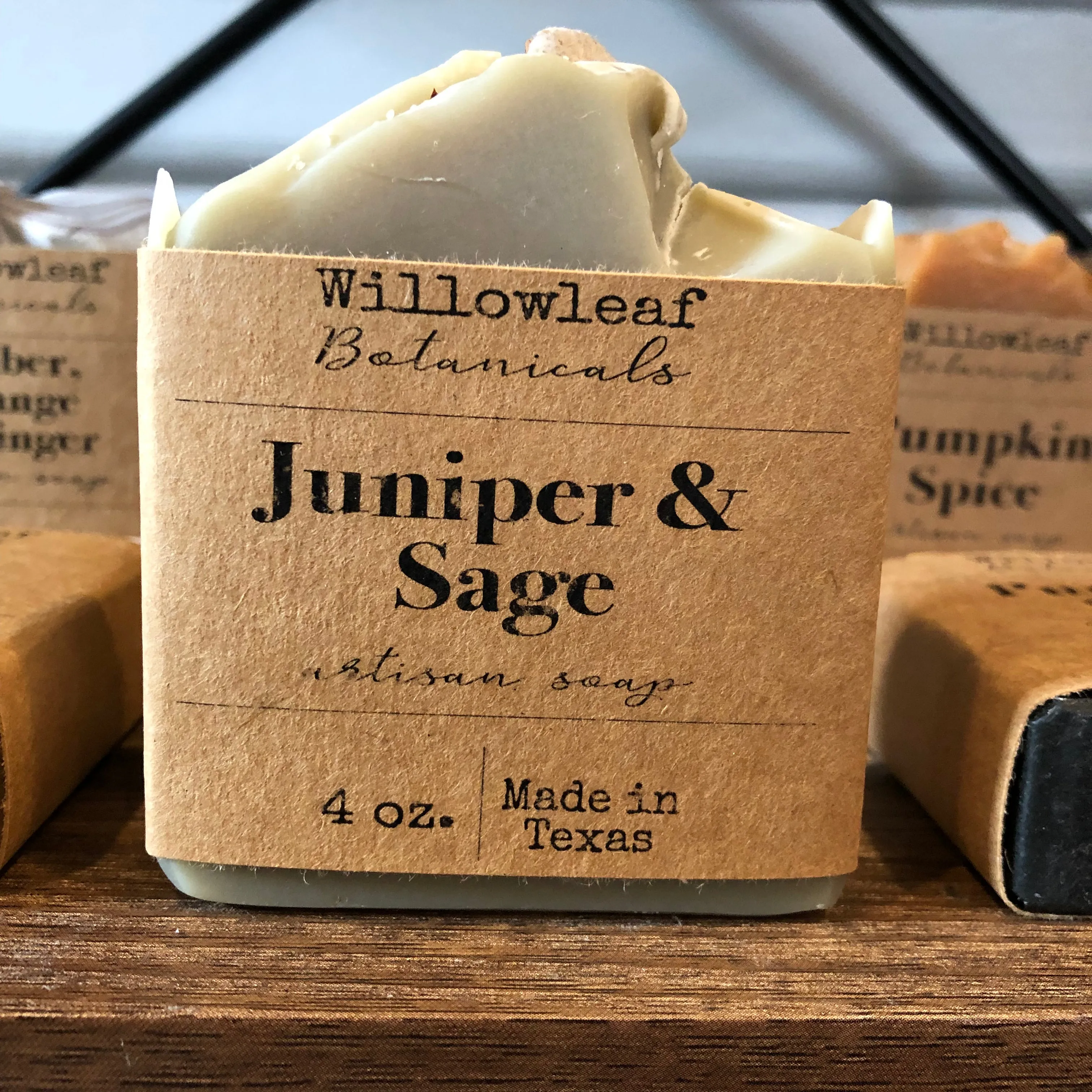 Juniper & Sage Artisan Soap - Willowleaf Botanicals - 4 oz bar