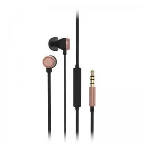 KitSound Hudson Headset Wired In-ear Calls/Music Black, Rose gold