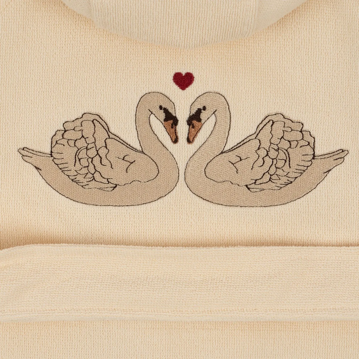 Konges Sløjd Terry Bathrobe w. Embroidery Swan