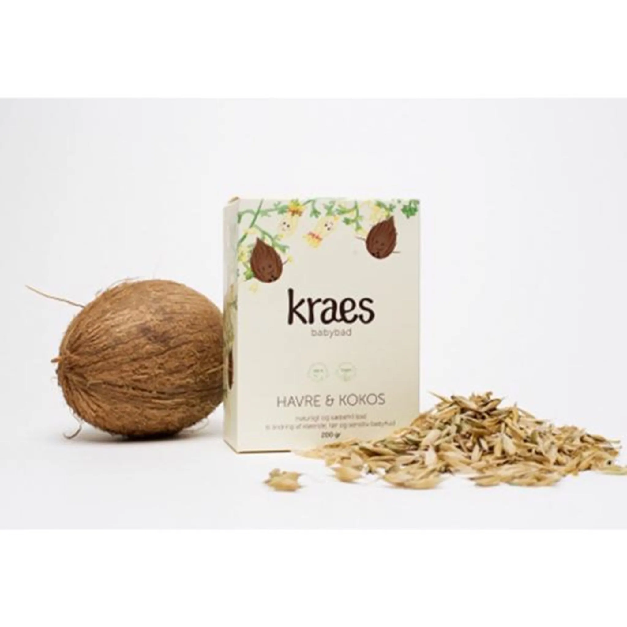 Kraes Baby Bath Oat/Coconut 200 g.