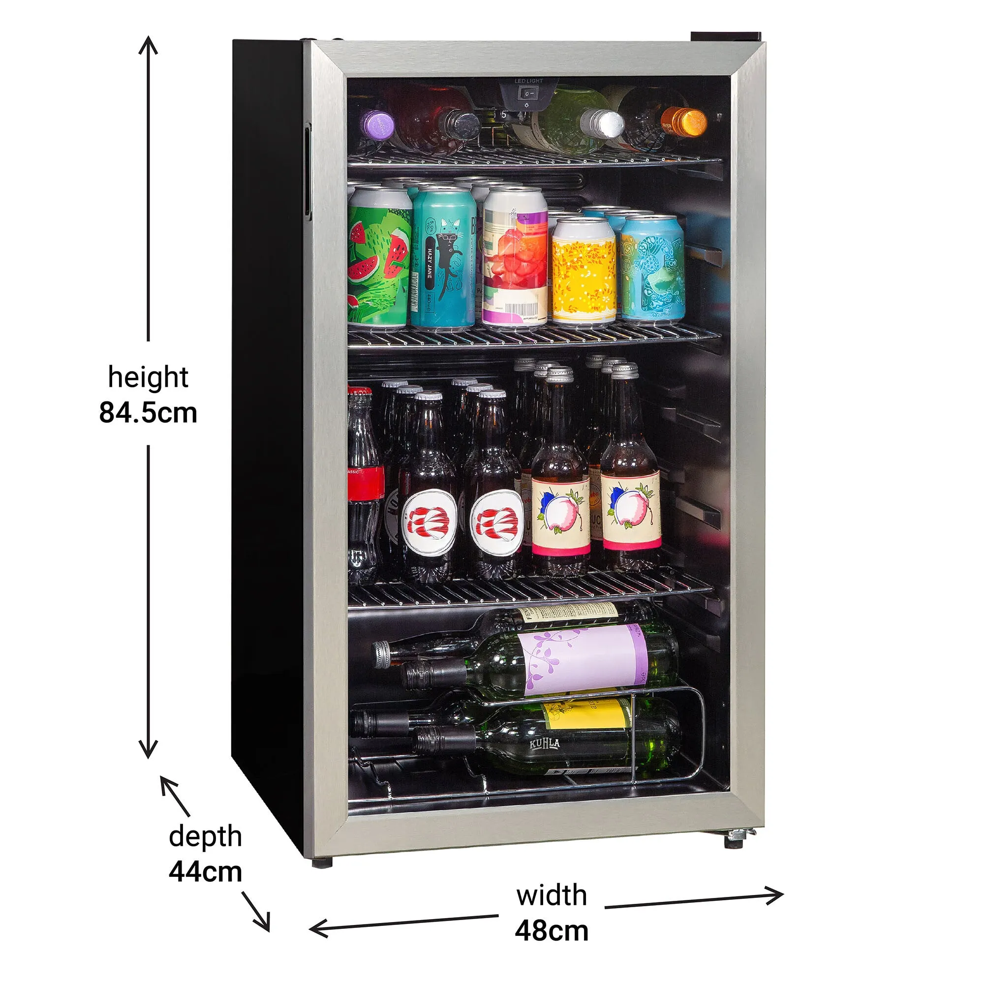 Kuhla K48BC101SS wine cooler Compressor wine cooler Freestanding Stainless steel