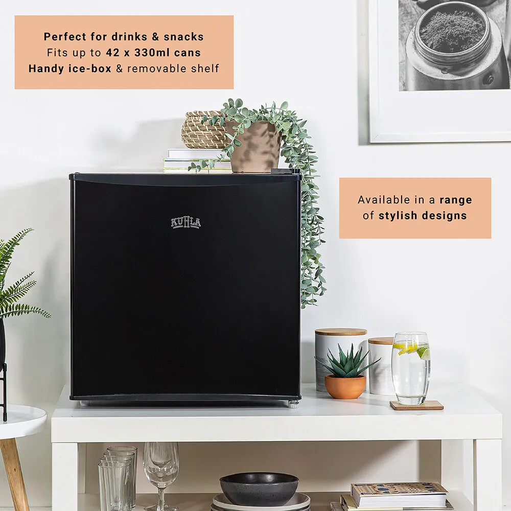 Kuhla KTTF0E4B 43L Table Top Mini Fridge, Black
