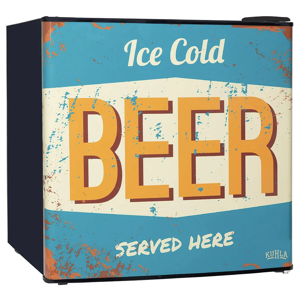 Kuhla KTTF0E6B-1011, Vintage Beer Design 45L Table Top Fridge