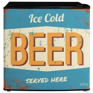 Kuhla KTTF0E6B-1011, Vintage Beer Design 45L Table Top Fridge