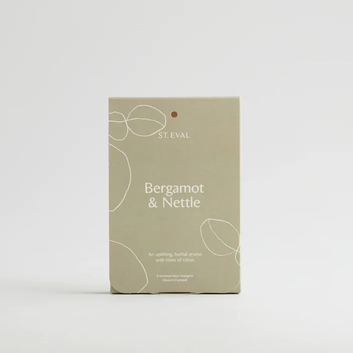 Lamorna Maxi Tealights - Bergamot & Nettle