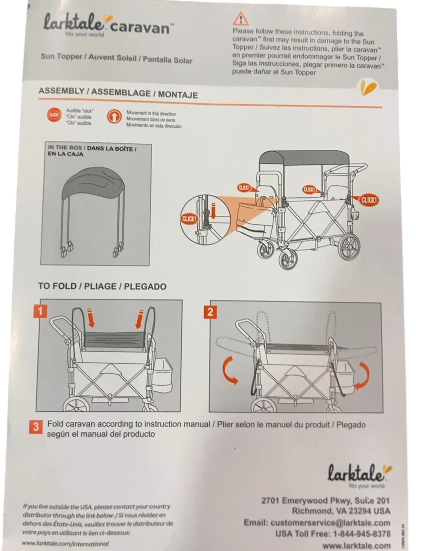 Larktale Caravan Sun Topper