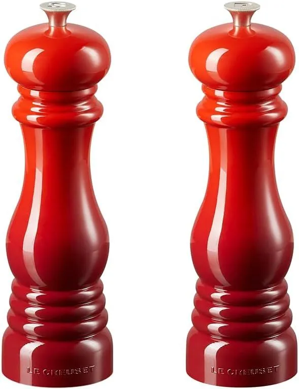Le Creuset Salt And Pepper Mill Set 21 Cm, Cerise
