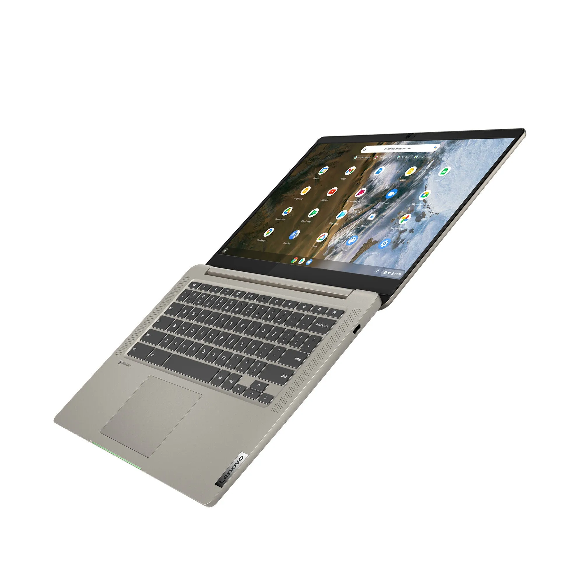 Lenovo IdeaPad 5 G6 14" Chromebook - Intel Core i3-1115G4, 4GB RAM, 256GB SSD, Touchscreen, ChromeOS, Sand