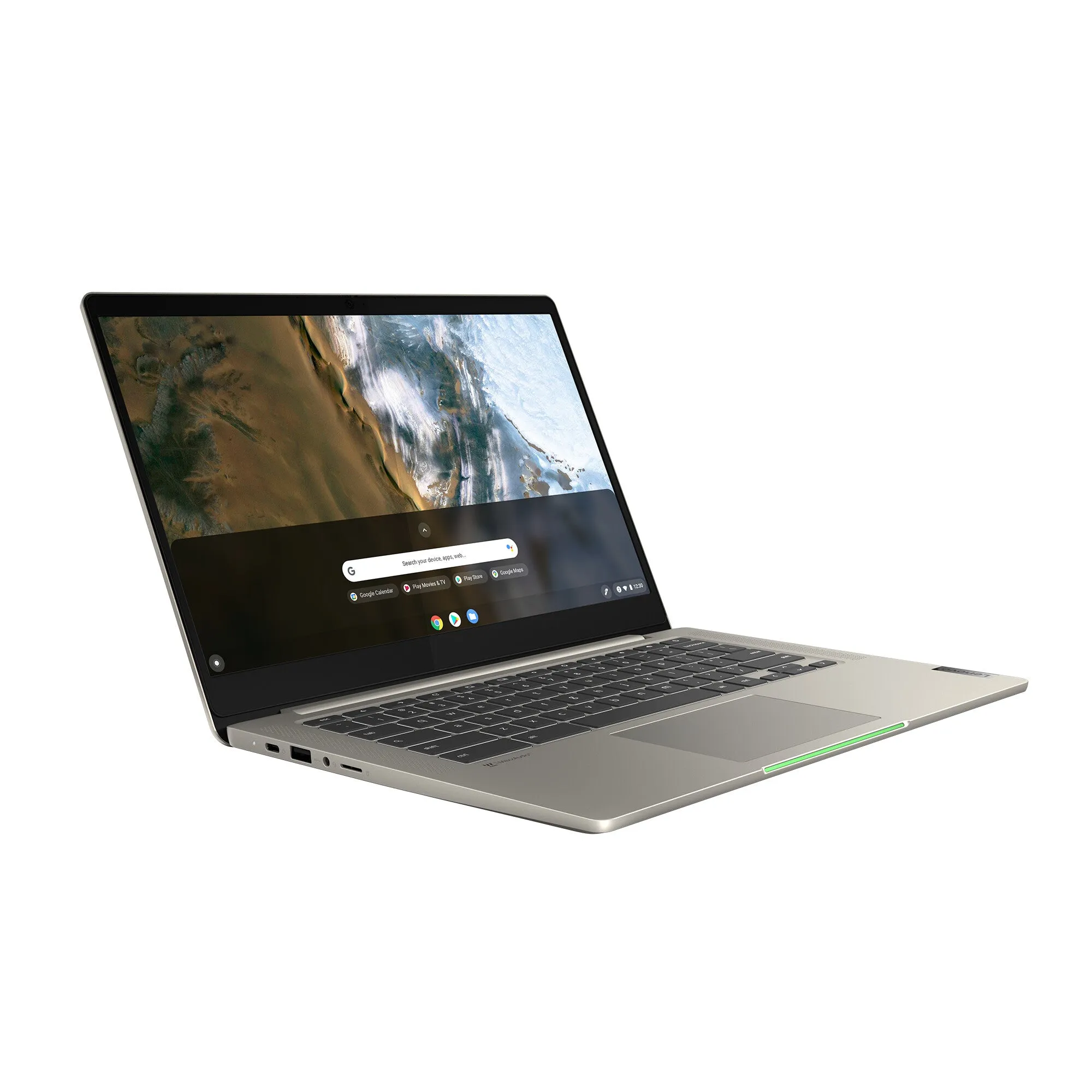 Lenovo IdeaPad 5 G6 14" Chromebook - Intel Core i3-1115G4, 4GB RAM, 256GB SSD, Touchscreen, ChromeOS, Sand