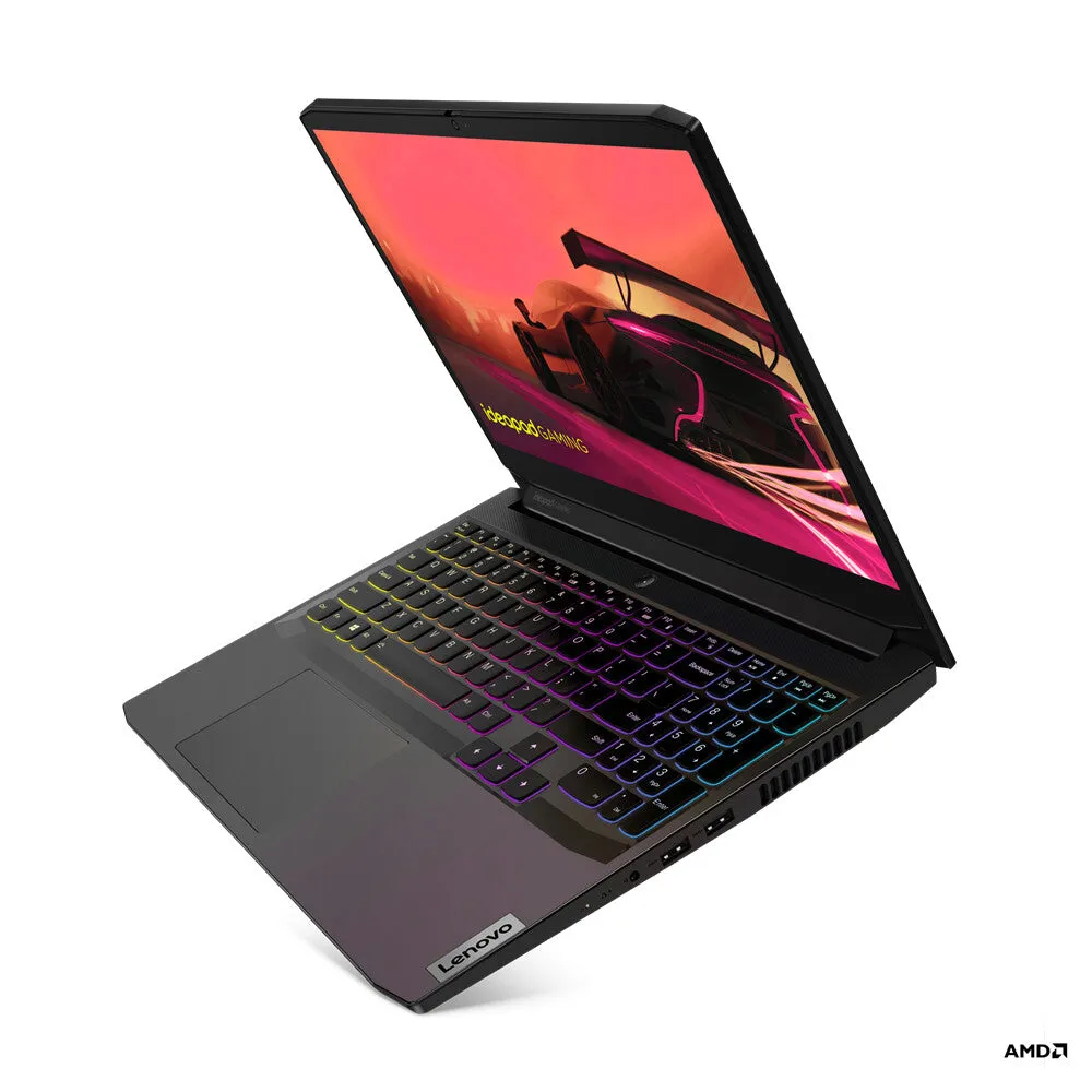 Lenovo IdeaPad Gaming 3 G3 15.6" Laptop - AMD Ryzen 5 5600H, 8GB RAM, 512GB SSD, NVIDIA GeForce RTX 3050, Windows 10 Home, Black