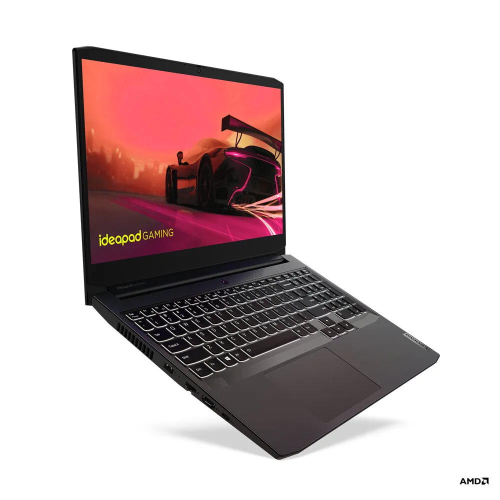 Lenovo IdeaPad Gaming 3 G3 15.6" Laptop - AMD Ryzen 5 5600H, 8GB RAM, 512GB SSD, NVIDIA GeForce RTX 3050, Windows 10 Home, Black