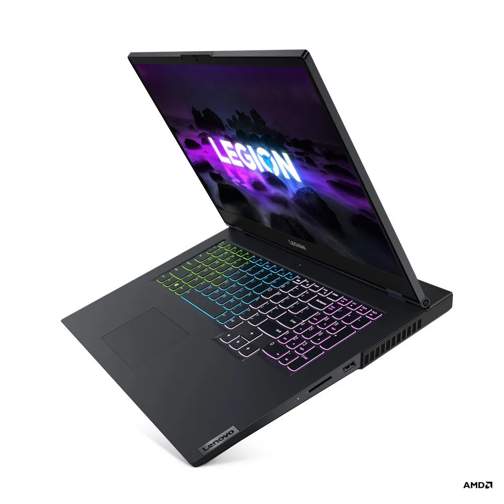 Lenovo Legion 5 17.3" Laptop - AMD Ryzen 5 5600H, 8GB RAM, 512GB SSD, NVIDIA GeForce RTX 3060, Windows 10 Home, Black