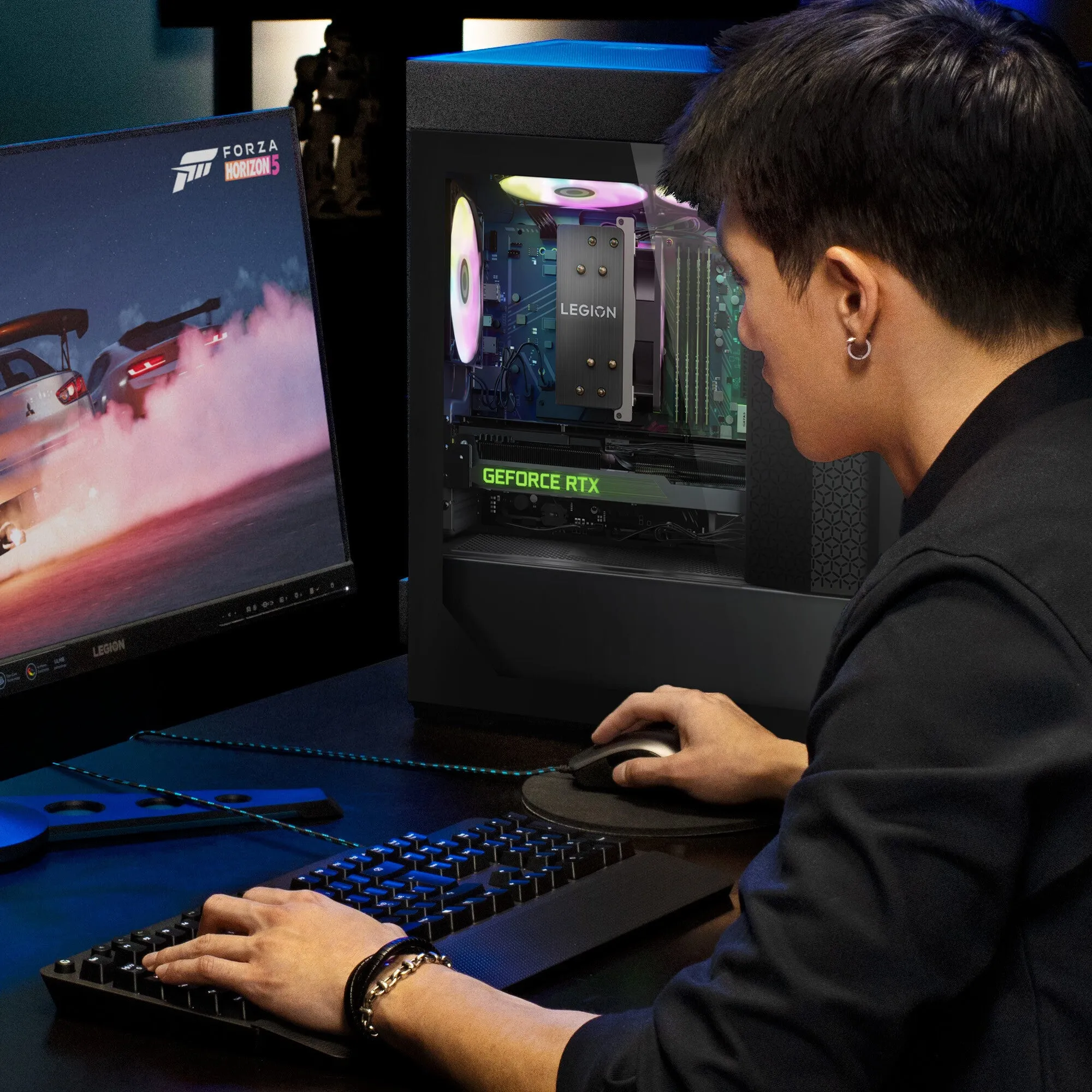 Lenovo Legion T5 26IRB8 Intel Core i5 i5-14400F 16 GB DDR5-SDRAM 1 TB SSD NVIDIA GeForce RTX 4060 Windows 11 Home Tower PC Grey
