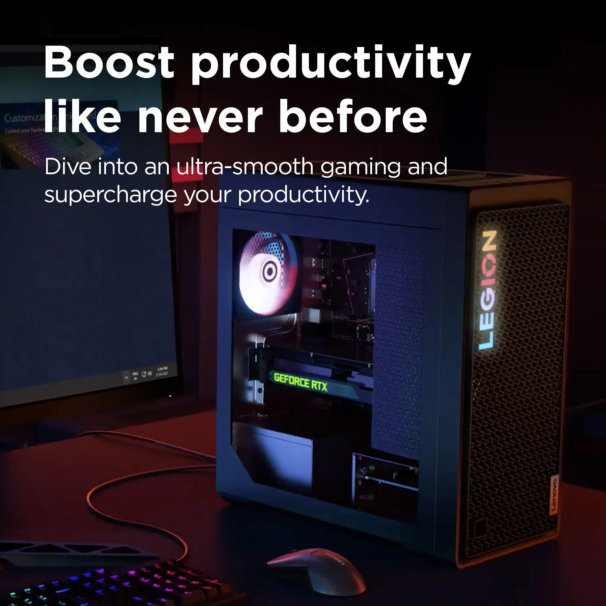 Lenovo Legion T5 26IRB8 Intel Core i5 i5-14400F 16 GB DDR5-SDRAM 1 TB SSD NVIDIA GeForce RTX 4060 Windows 11 Home Tower PC Grey