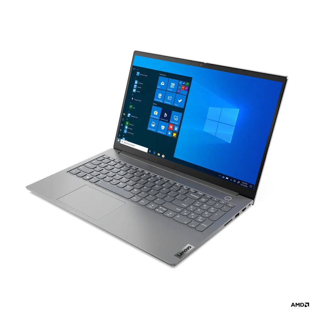 Lenovo ThinkBook 15 G2 15.6" Laptop - AMD Ryzen 5 5500U, 8GB RAM, 256GB SSD, Windows 10 Pro, Grey