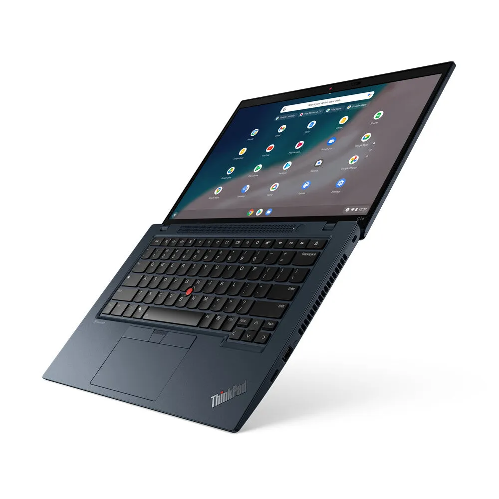 Lenovo ThinkPad C14 G1 14" Chromebook - Intel Core i5-1235U, 8GB RAM, 128GB eMMC, ChromeOS, Blue