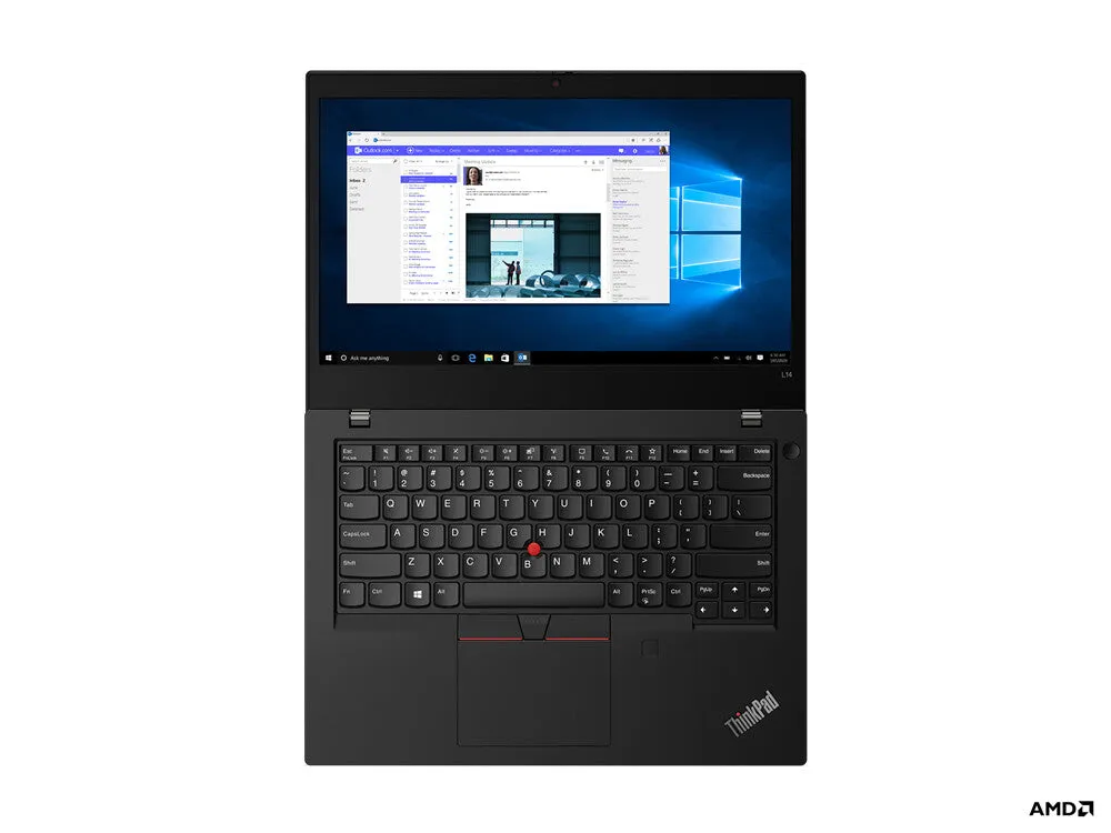 Lenovo ThinkPad L14 G1 14" Laptop - AMD Ryzen 5 PRO 4650U, 8GB RAM, 256GB SSD, Windows 10 Pro, Black