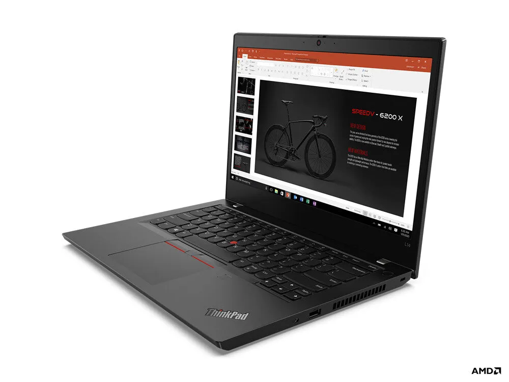 Lenovo ThinkPad L14 G1 14" Laptop - AMD Ryzen 5 PRO 4650U, 8GB RAM, 256GB SSD, Windows 10 Pro, Black