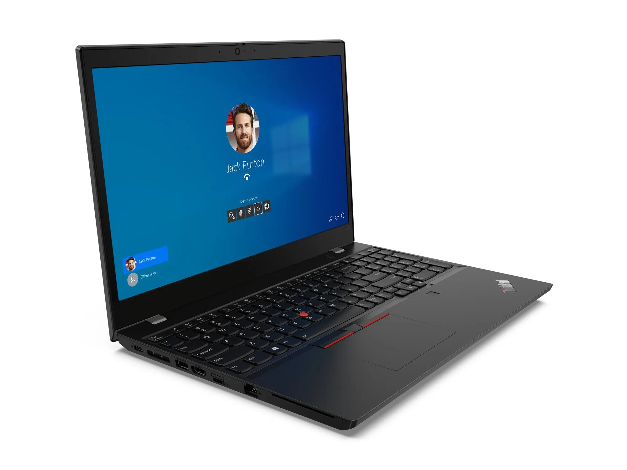Lenovo ThinkPad L15 G1 15.6" Laptop - AMD Ryzen 5 PRO 4650U, 8GB RAM, 256GB SSD, Windows 10 Pro, Black