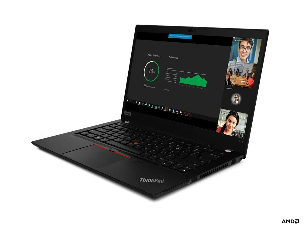 Lenovo ThinkPad T14 G1 14" Laptop - AMD Ryzen 7 PRO 4750U, 16GB RAM, 512GB SSD, Windows 10 Pro, Black