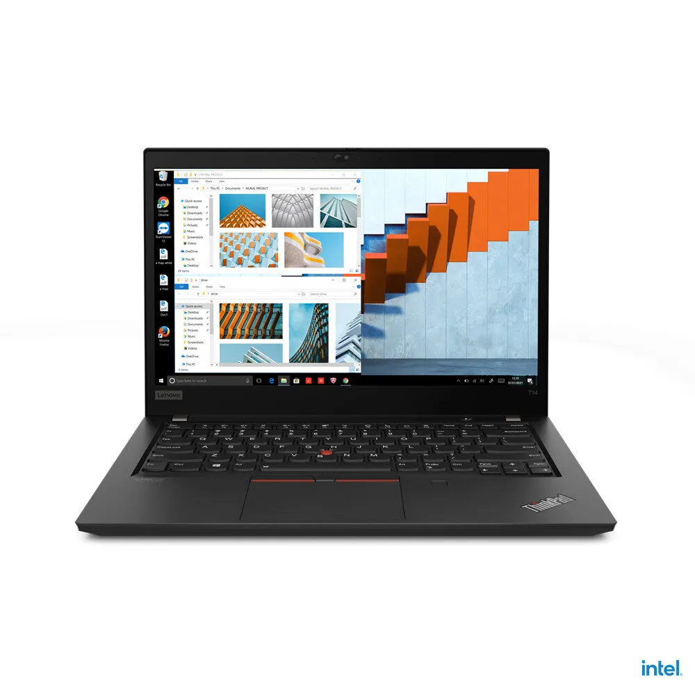 Lenovo ThinkPad T14 G2 14" Laptop - Intel Core i5-1135G7, 8GB RAM, 256GB SSD, Windows 11 Pro, Black