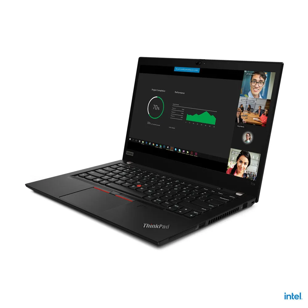 Lenovo ThinkPad T14 G2 14" Laptop - Intel Core i5-1135G7, 8GB RAM, 256GB SSD, Windows 11 Pro, Black
