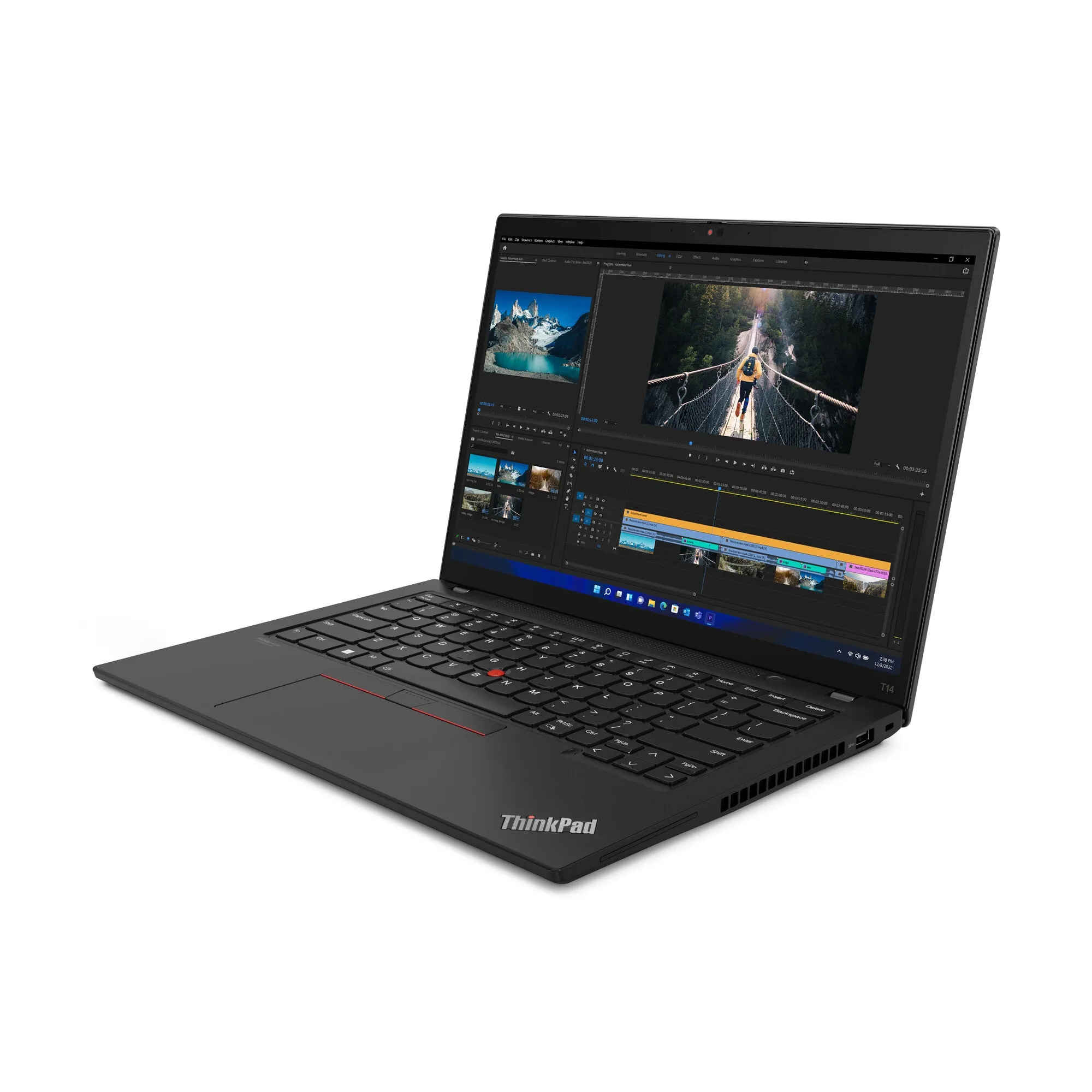 Lenovo ThinkPad T14 G2 14" Laptop - Intel Core i5-1235U, 8GB RAM, 256GB SSD, Windows 11 Pro, Black