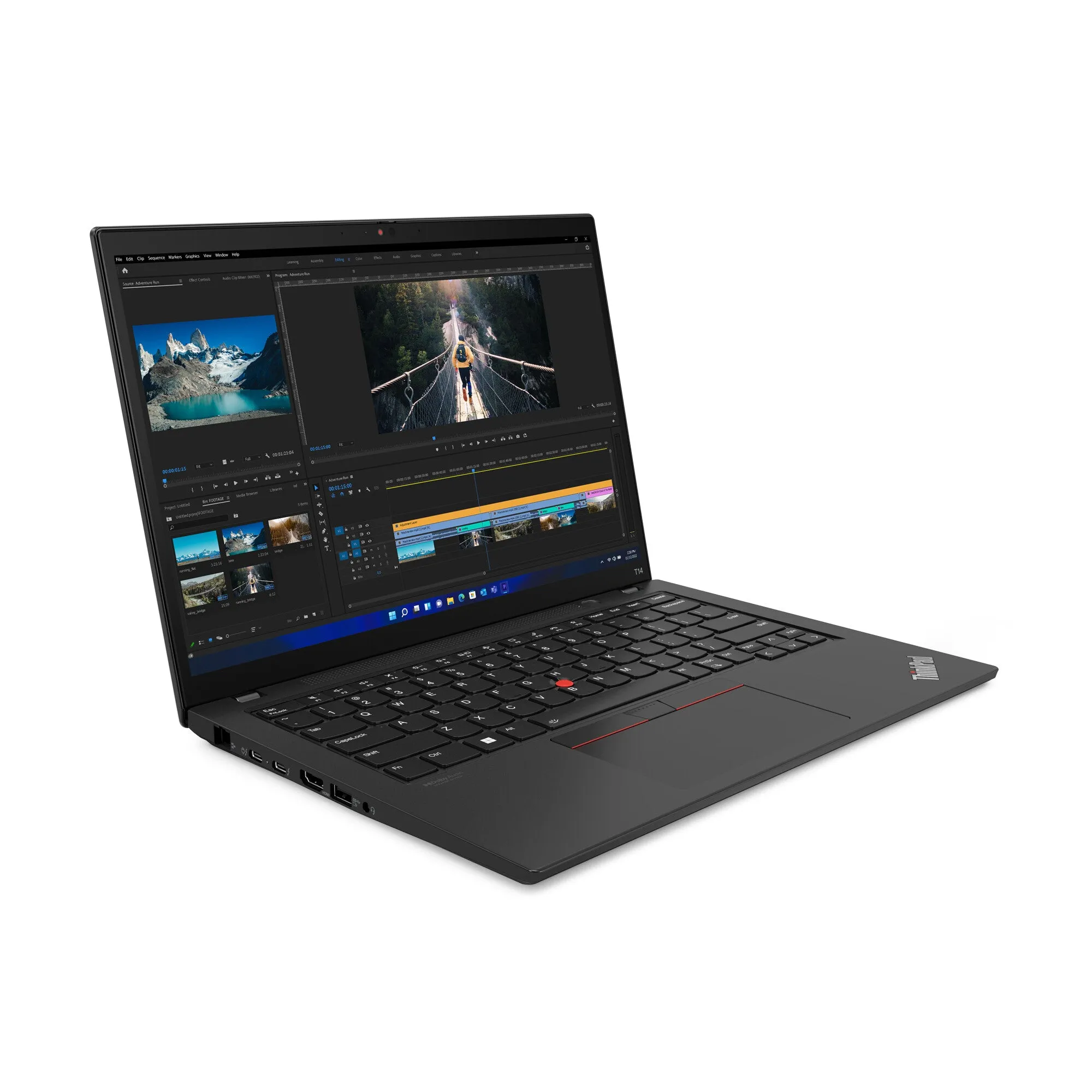 Lenovo ThinkPad T14 G2 14" Laptop - Intel Core i5-1235U, 8GB RAM, 256GB SSD, Windows 11 Pro, Black
