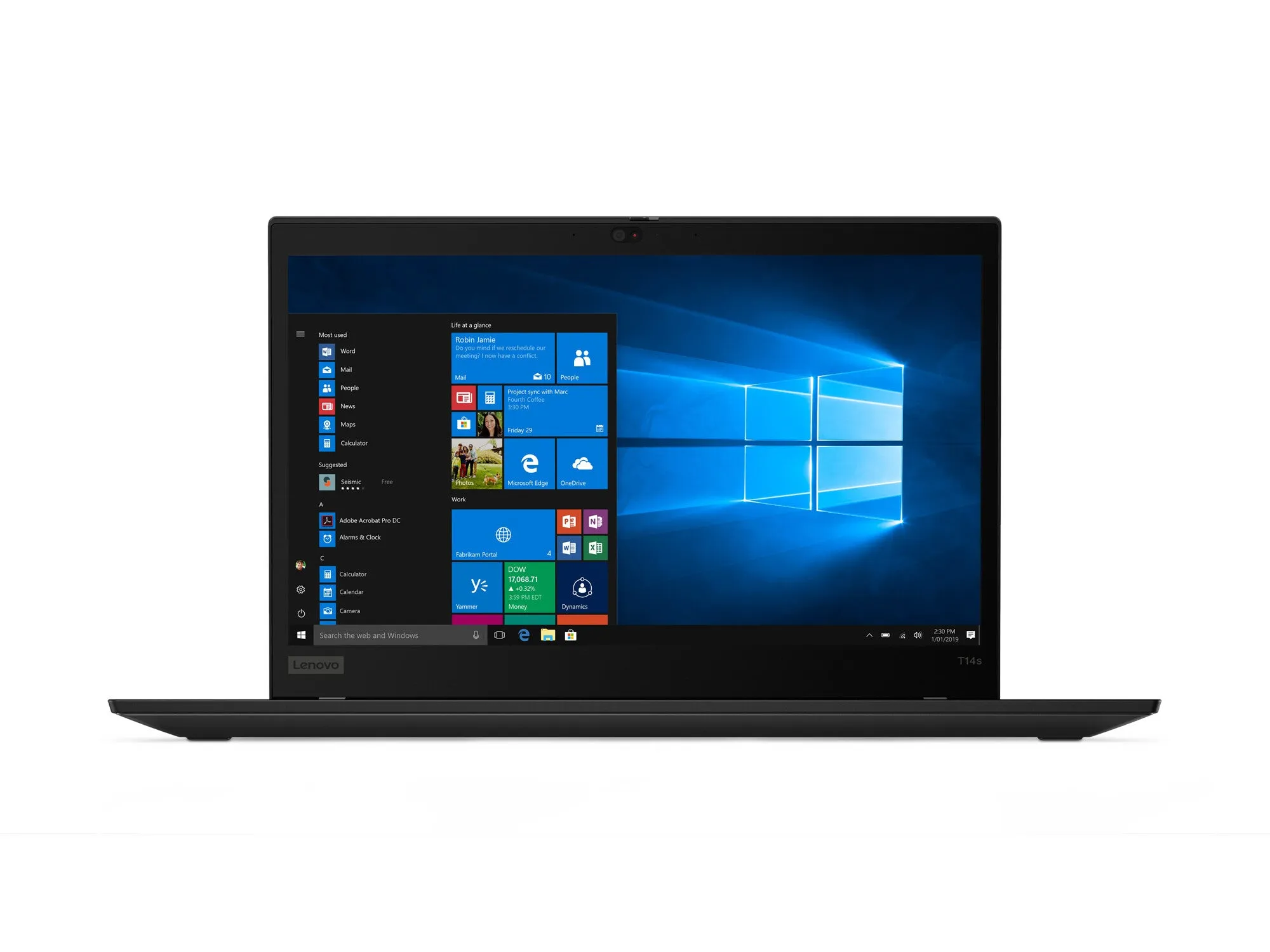 Lenovo ThinkPad T14s G1 14" Laptop - AMD Ryzen 5 PRO 4650U, 16GB RAM, 512GB SSD, Touchscreen, Windows 10 Pro, Black