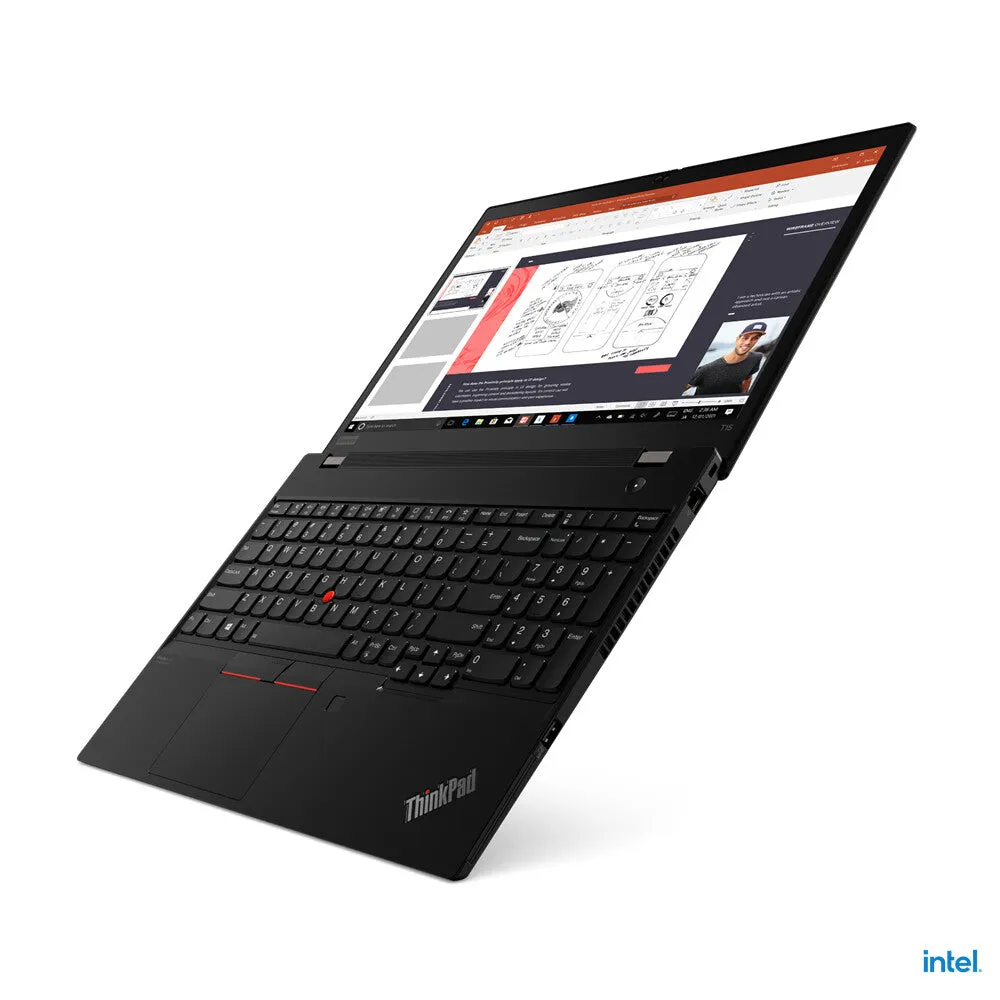 Lenovo ThinkPad T15 G1 15.6" Laptop - Intel Core i5-1135G7, 8GB RAM, 256GB SSD, IPS, Windows 11 Pro, Black